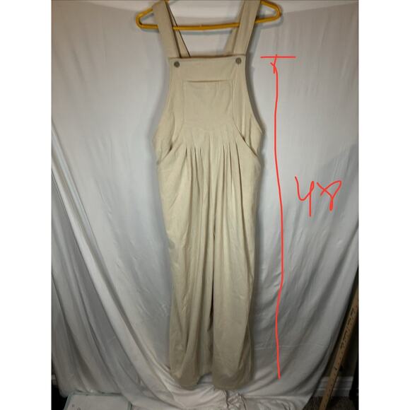 Zesica Corduroy Bib Wide Leg Overalls womens Size Large Fall Basic Soft Girl - Picture 7 of 9